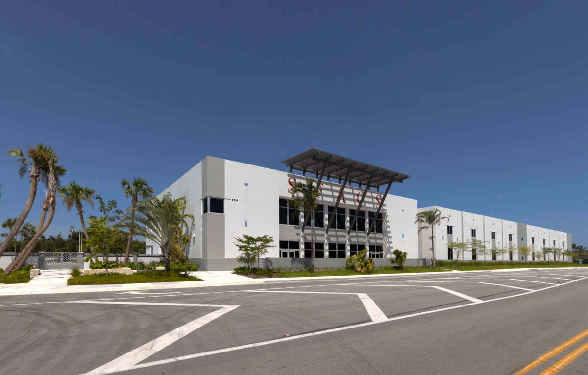 Architectural view of the South Florida Autism Charter School  in Miami FL.